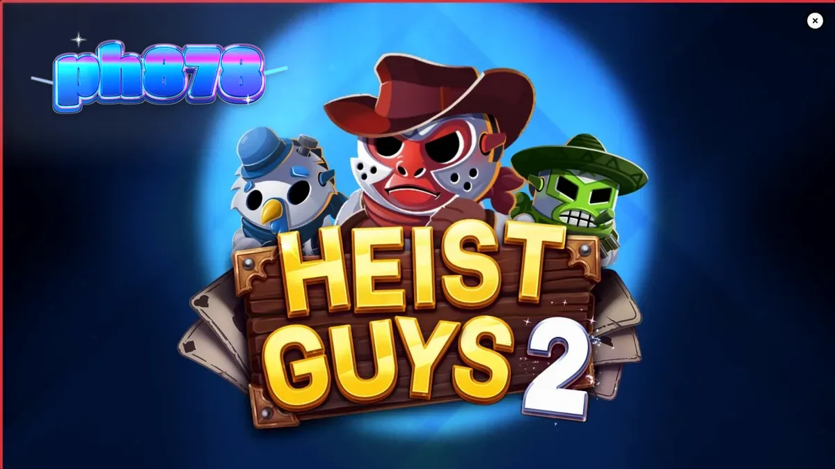 Heist Guys 2 slot game interface na may Wild West theme